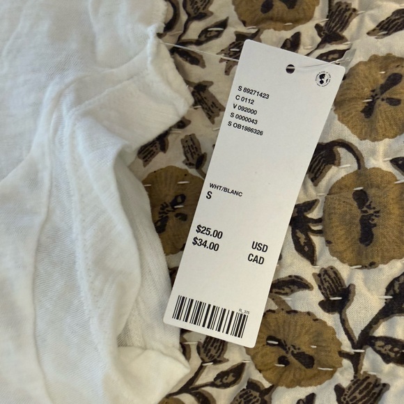 NWT Urban Outfitters BDG Morgan Slub Notch Neck Tee - Picture 3 of 7